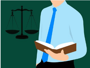 lawyer with a guide book