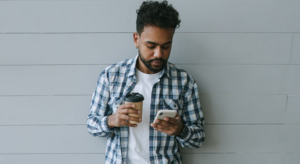 man with phone
